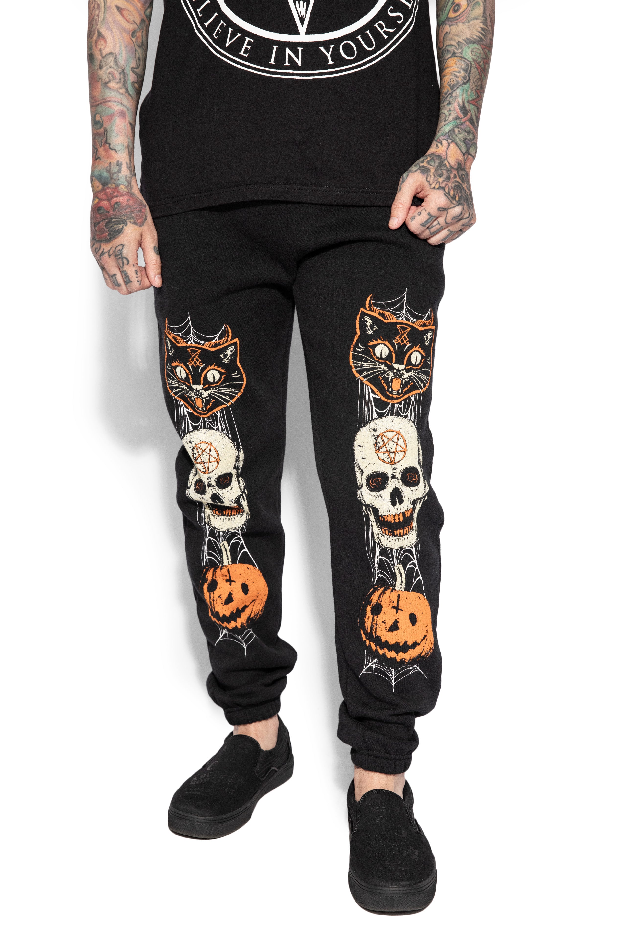 Feline Spooky - Sweatpants – Blackcraft Cult