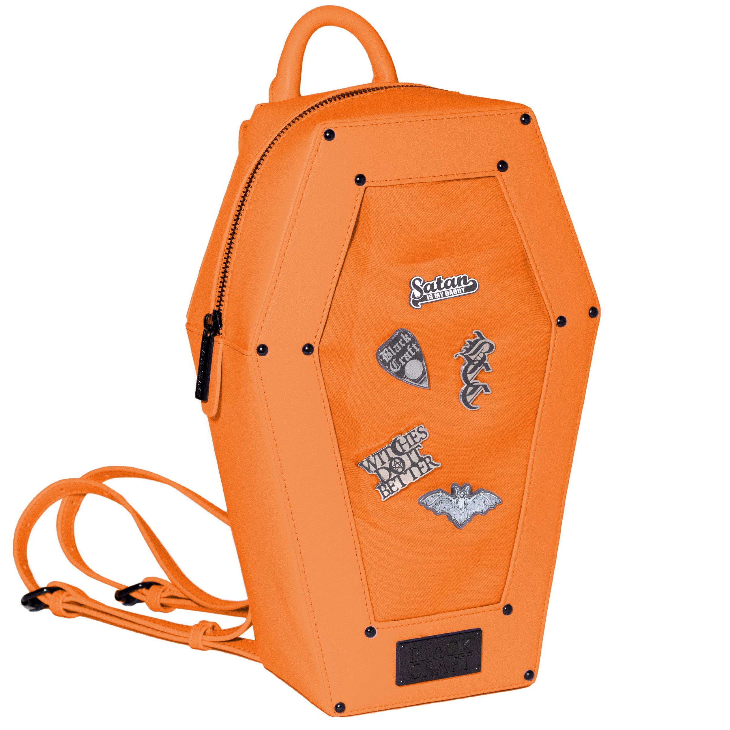 BLACKCRAFT Store Orange Pin Collector Coffin Backpack – Blackcraft