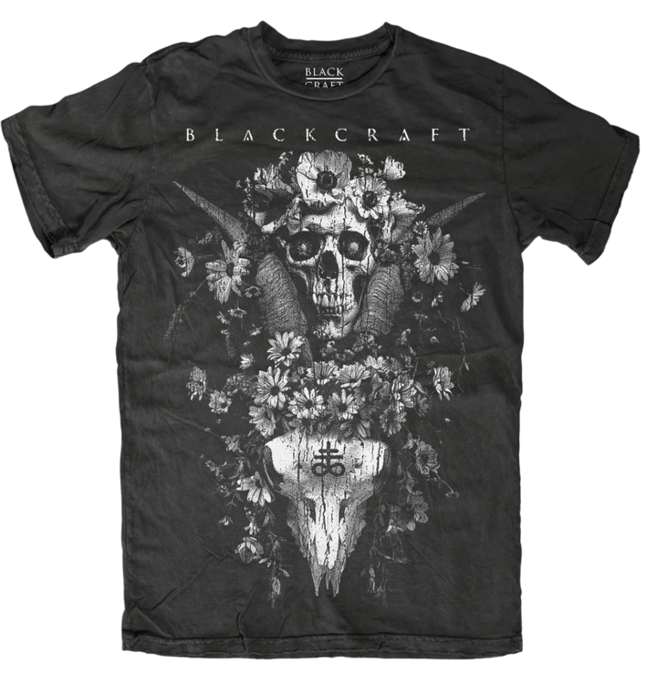 A classic black cotton tee with custom Blackcraft artwork on the front.