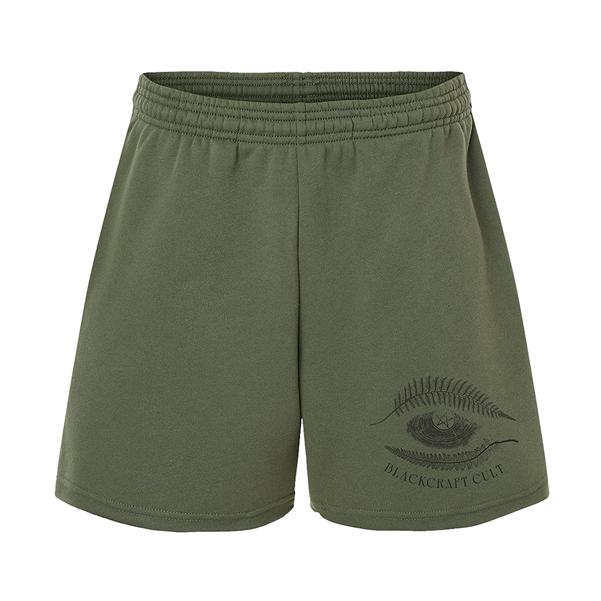 BLACKCRAFT Store - Plant Future Military Green Sweat Shorts