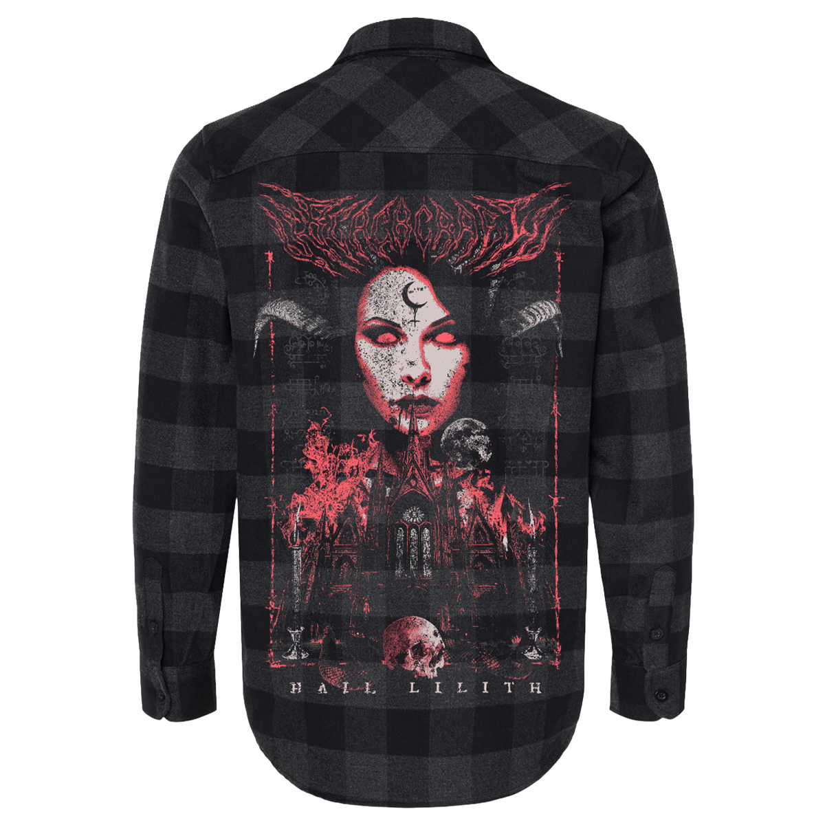 BLACKCRAFT Store - Lilith Queen of Demons Flannel Shirt – Blackcraft