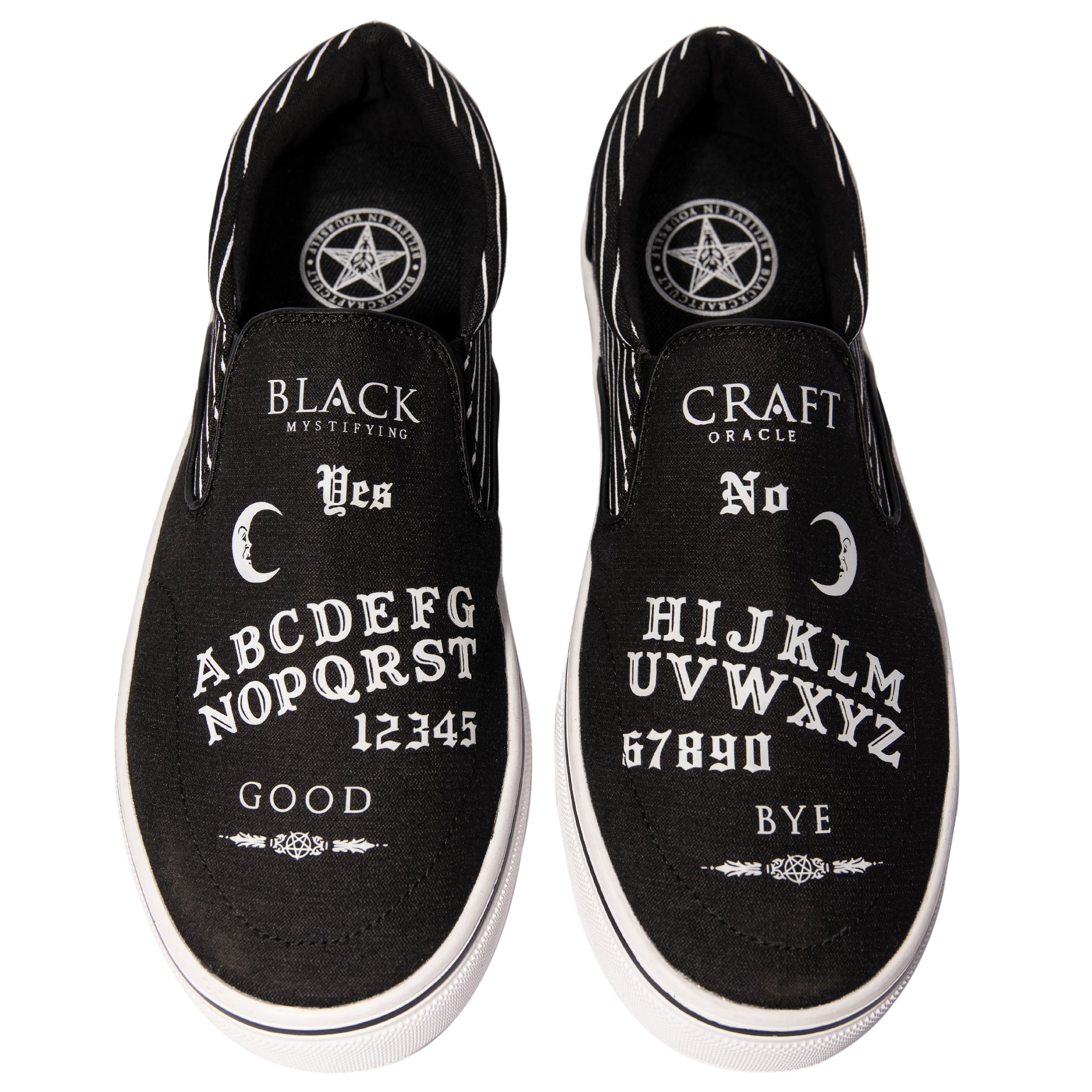 BLACKCRAFT Store - Ouija White Slip On Sneaker – Blackcraft