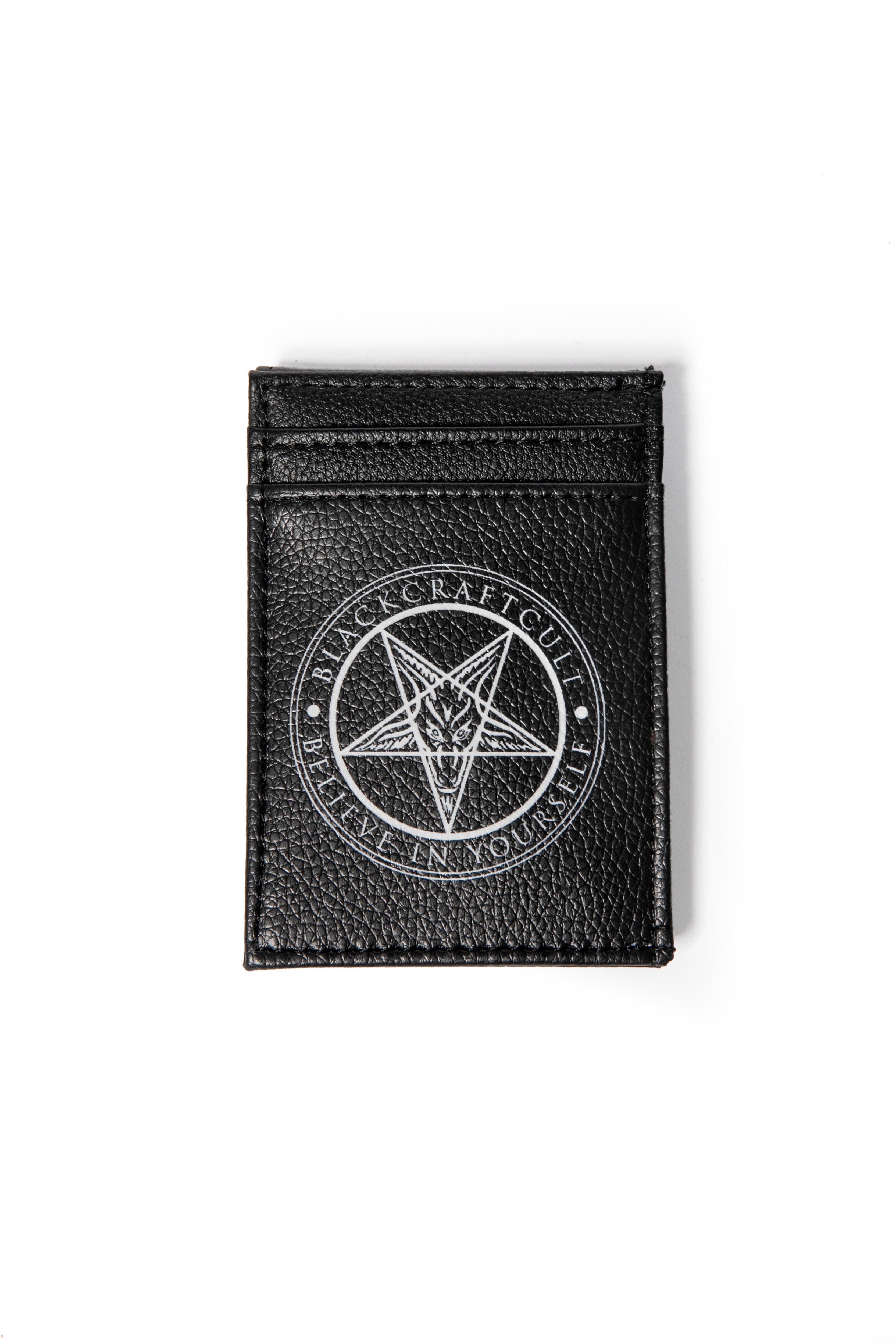 Black floral leather minimalist keychain card wallet – SheBuilt