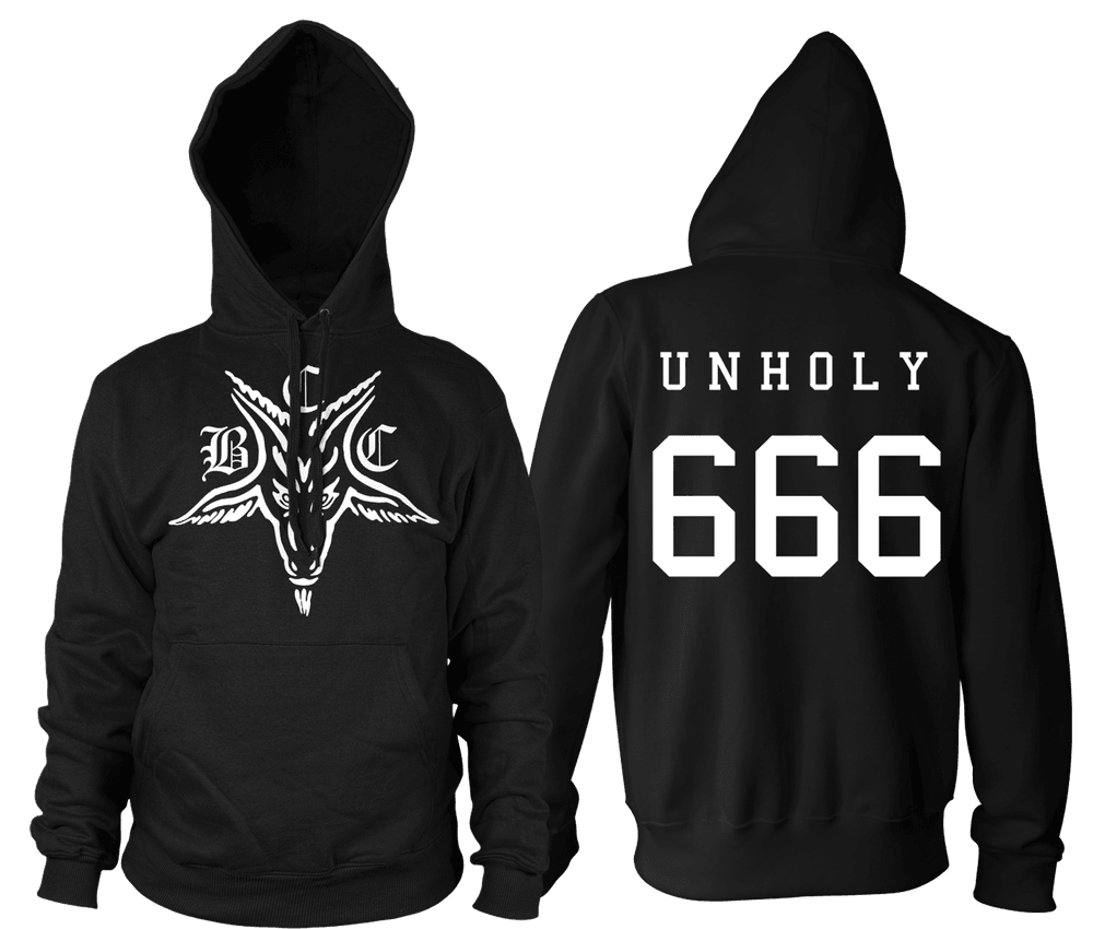 Baphomet 666 - Hooded Pullover Sweater – Blackcraft Cult
