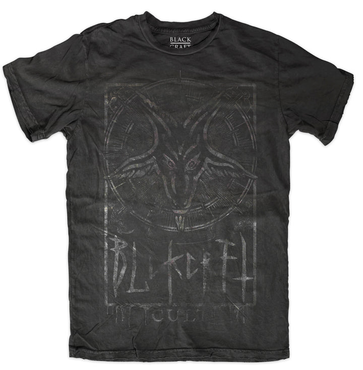 A classic black cotton tee with custom Blackcraft artwork on the front.