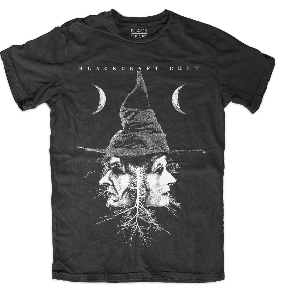 A classic black cotton tee shirt with custom Blackcraft artwork on the front.