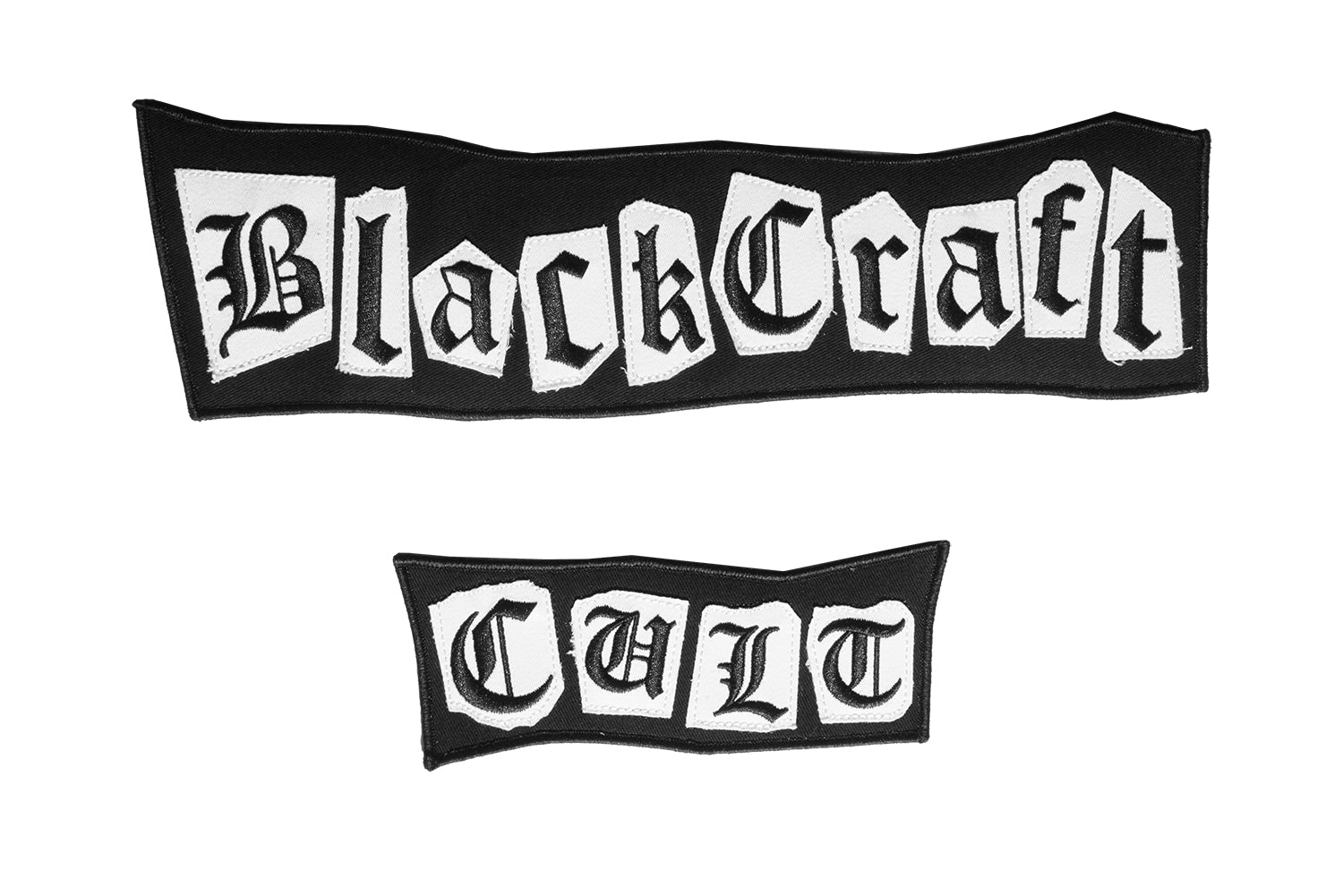 Ransom Note Embroidered Patch Set Blackcraft Cult