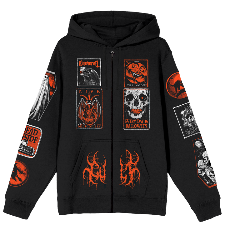 DIY Halloween Zip-Up Hoodie