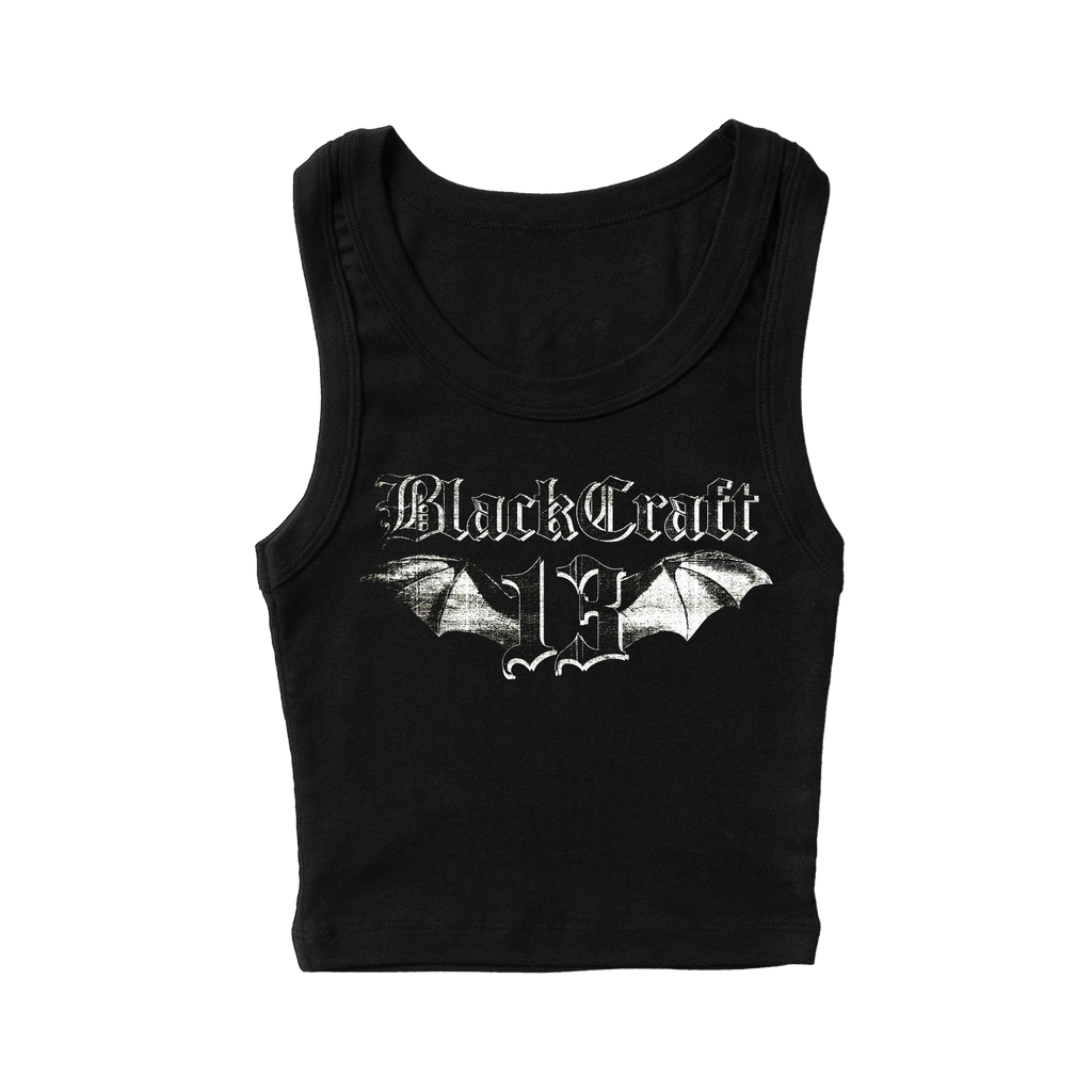 BLACKCRAFT Store - 13th Anniversary Bat Crop Tank Top – Blackcraft