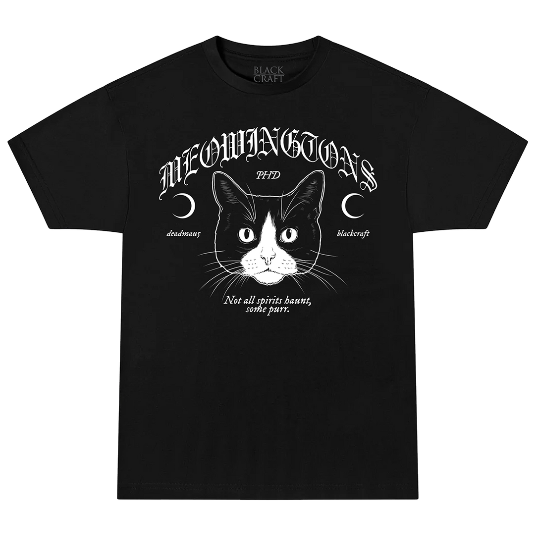 A classic cotton black tee with custom Deadmau5 x Blackcraft artwork.