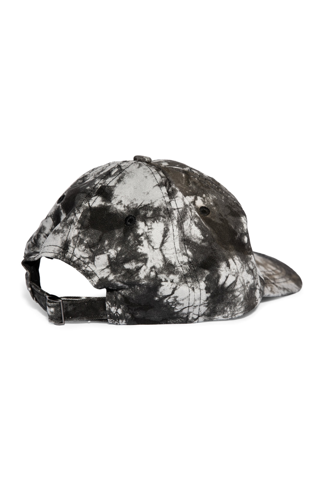 A classic cotton twill dad hat in a tie dye design. With an embroidered Baphomet goat on the front, from Blackcraft