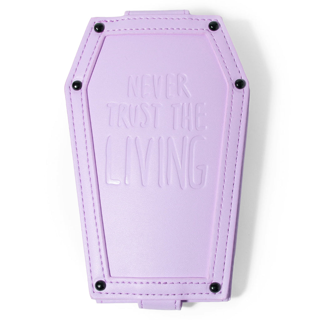 【BLACK PURPLE】City Nylon Card Wallet ili New York Double Zip Accordion Credit Card Holder