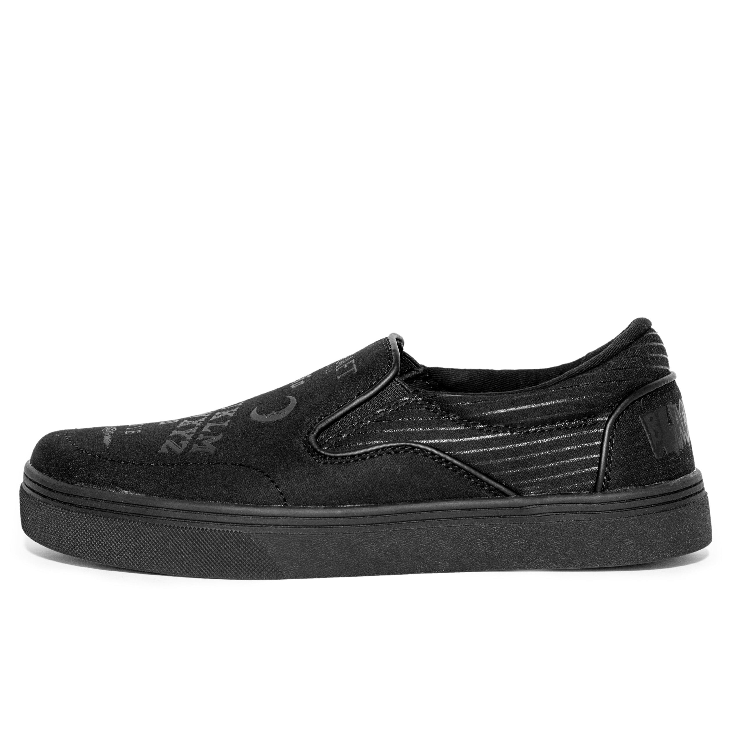 BLACKCRAFT Store - Ouija - Black on Black Slip On Sneaker – Blackcraft