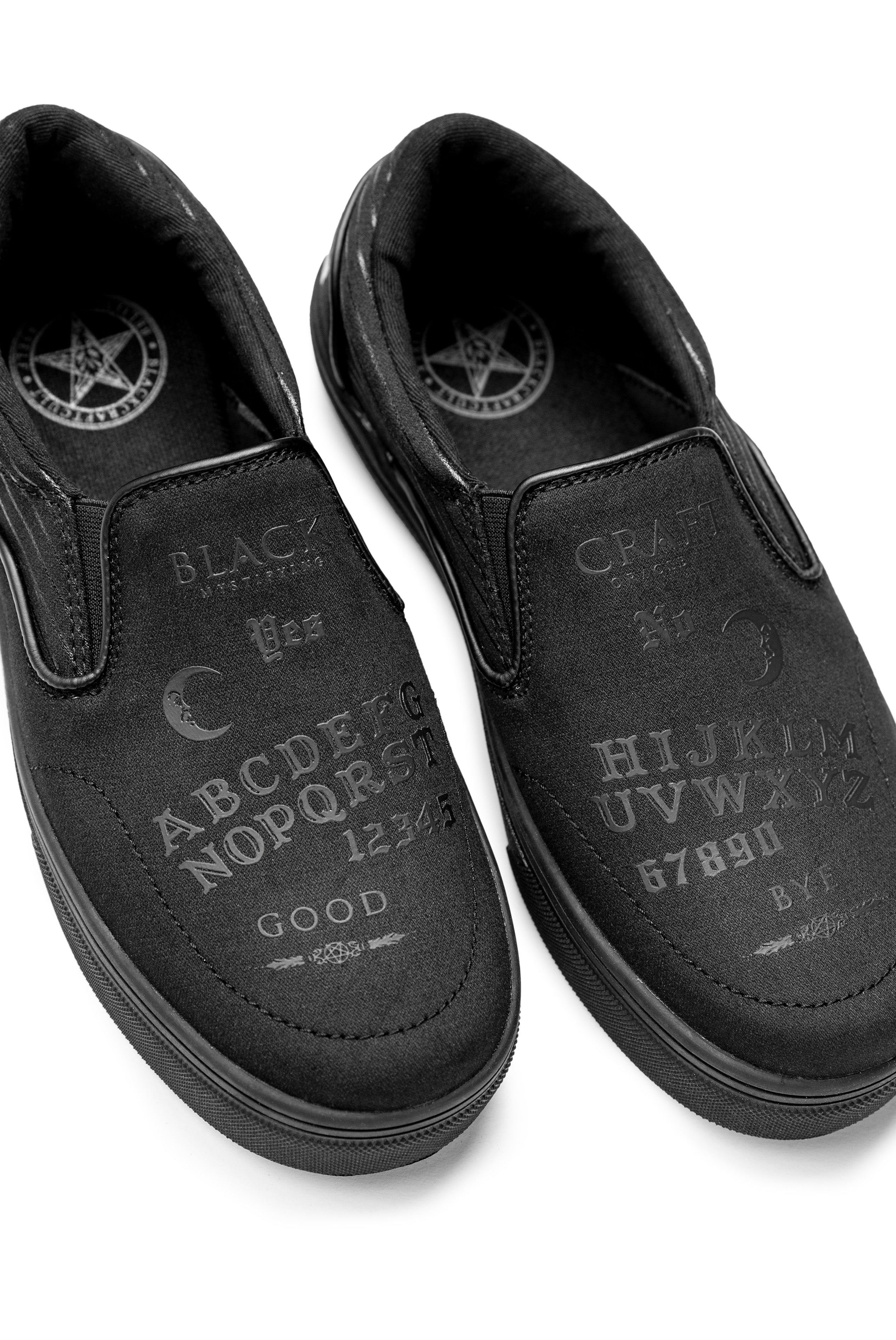 BLACKCRAFT Store - Ouija - Black on Black Slip On Sneaker – Blackcraft