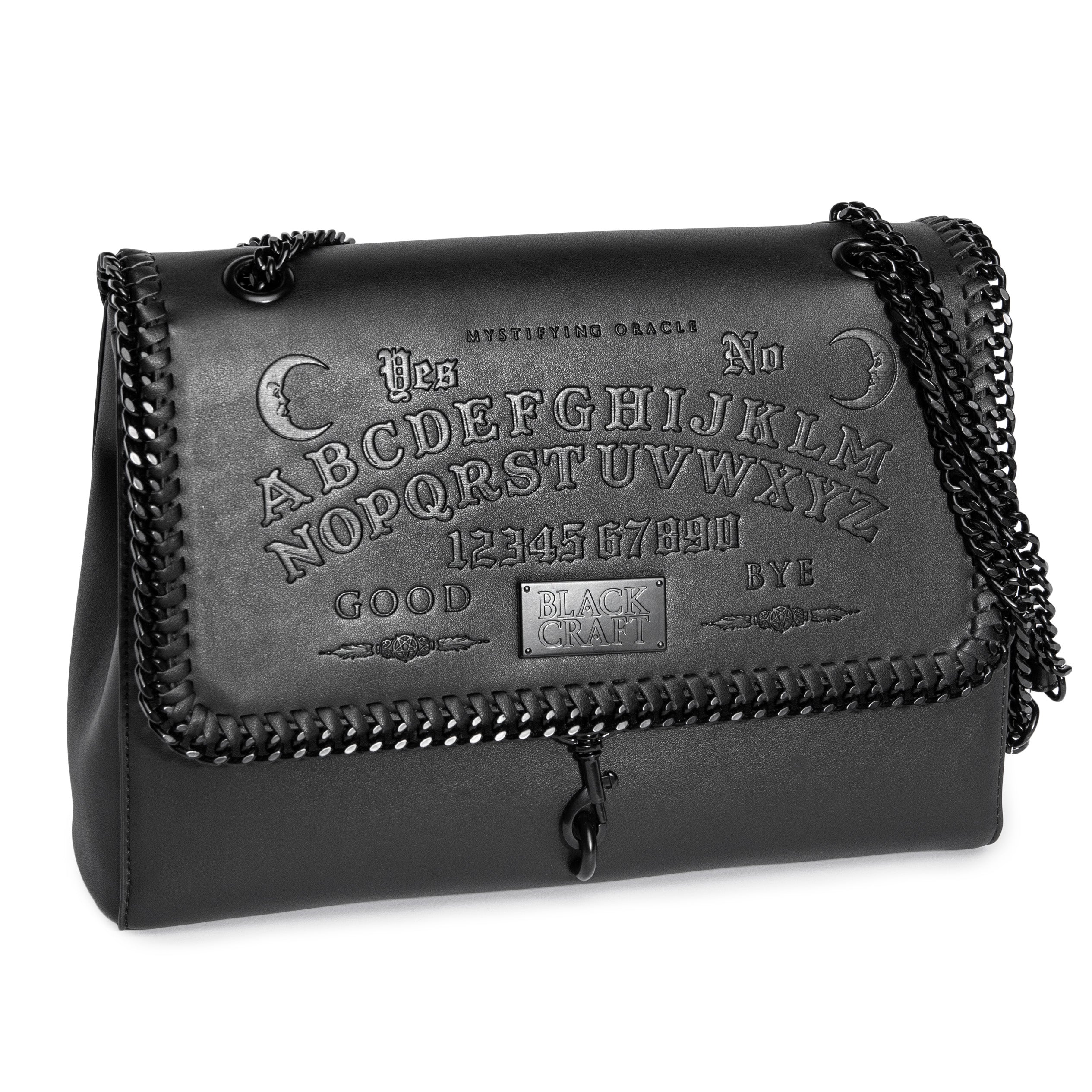 OUIJA blacklブラックメタル BLACKCRAFT Store - Ouija Flap Shoulder Bag – Blackcraft