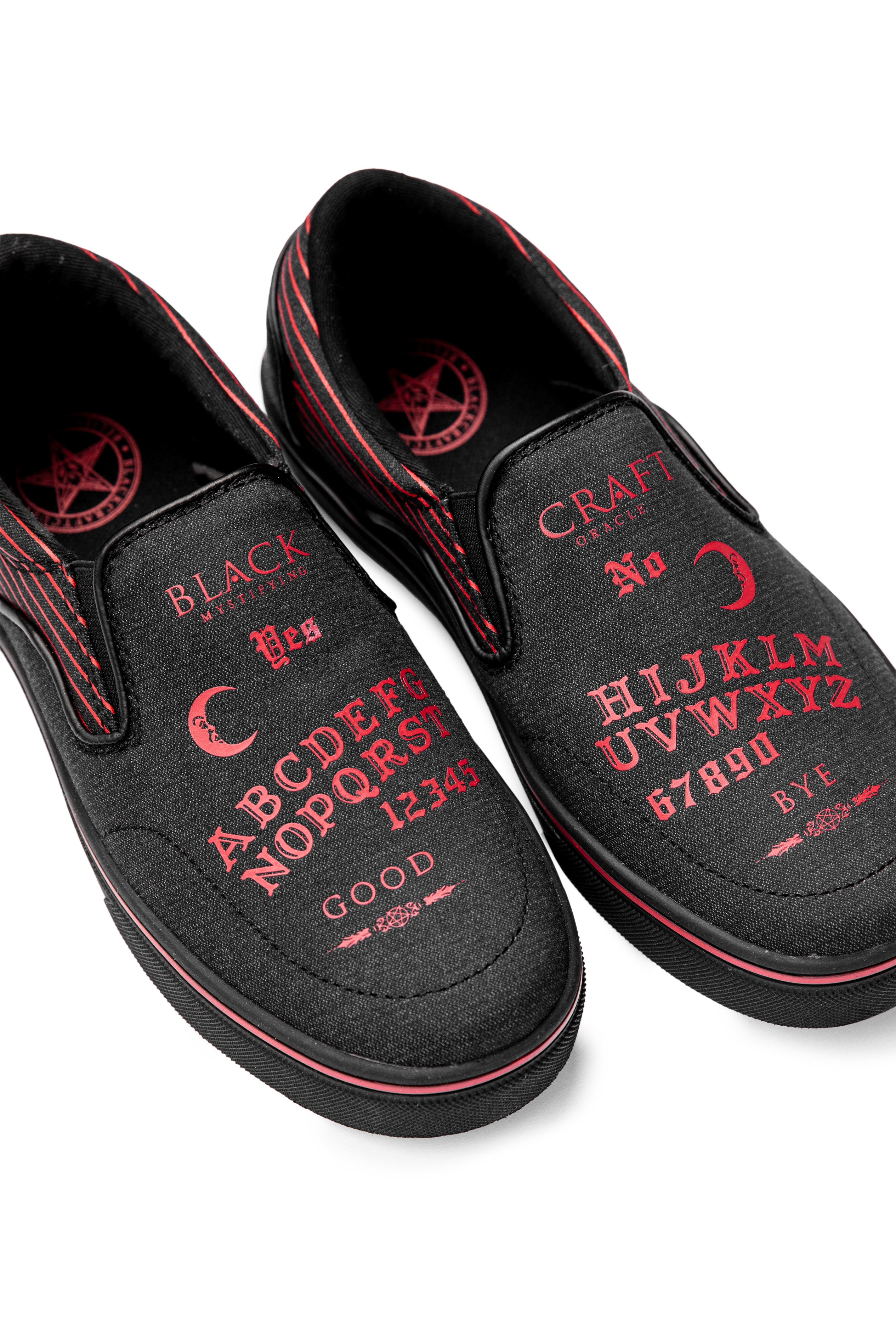BLACKCRAFT Store - Ouija Red Slip On Sneaker – Blackcraft
