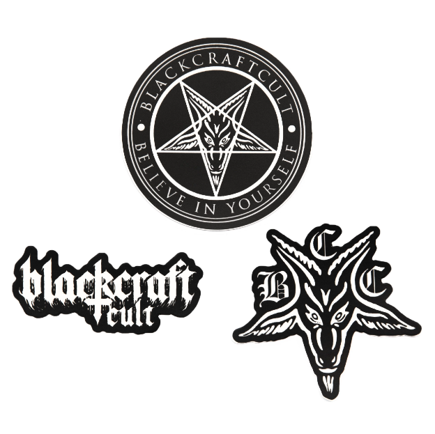 Blackcraft Die Cut Sticker Pack 1 Blackcraft Cult