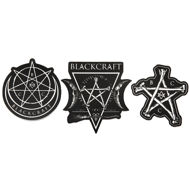 Blackcraft Die Cut Sticker Pack 7 Blackcraft Cult