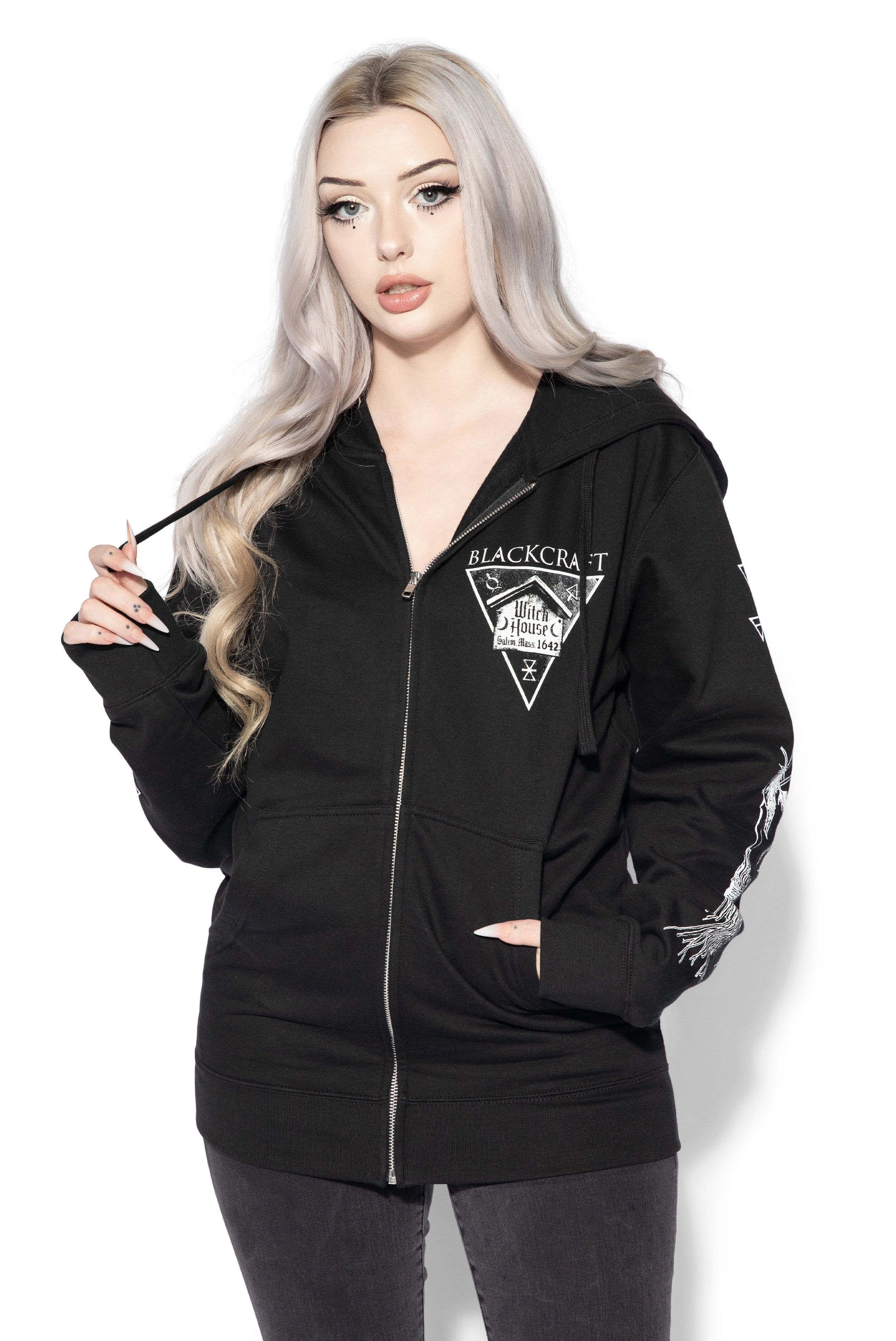 BLACKCRAFT Store - Witch House Zip-Up Hoodie – Blackcraft