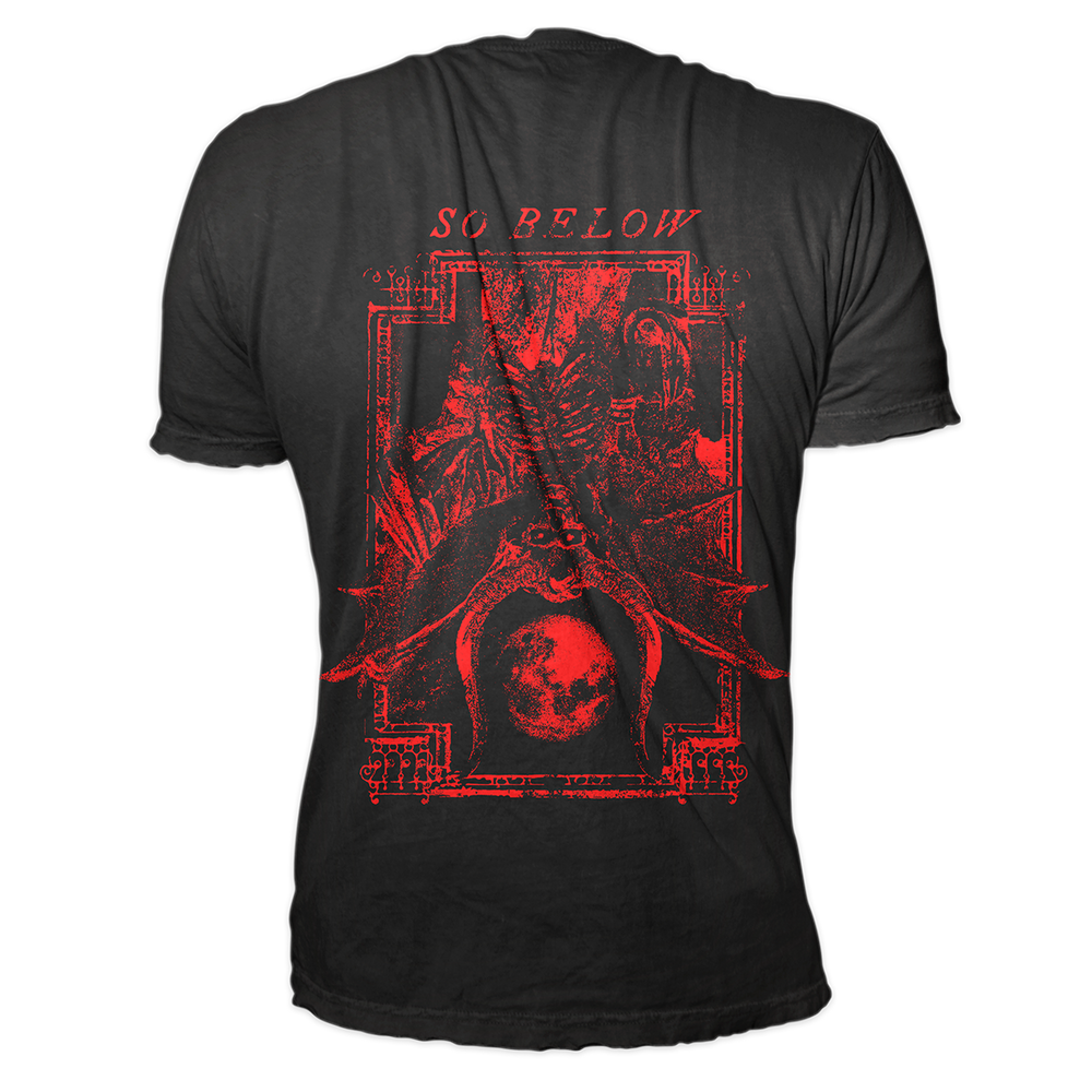 A classic black cotton tee with custom Blackcraft artwork on the front and back. 