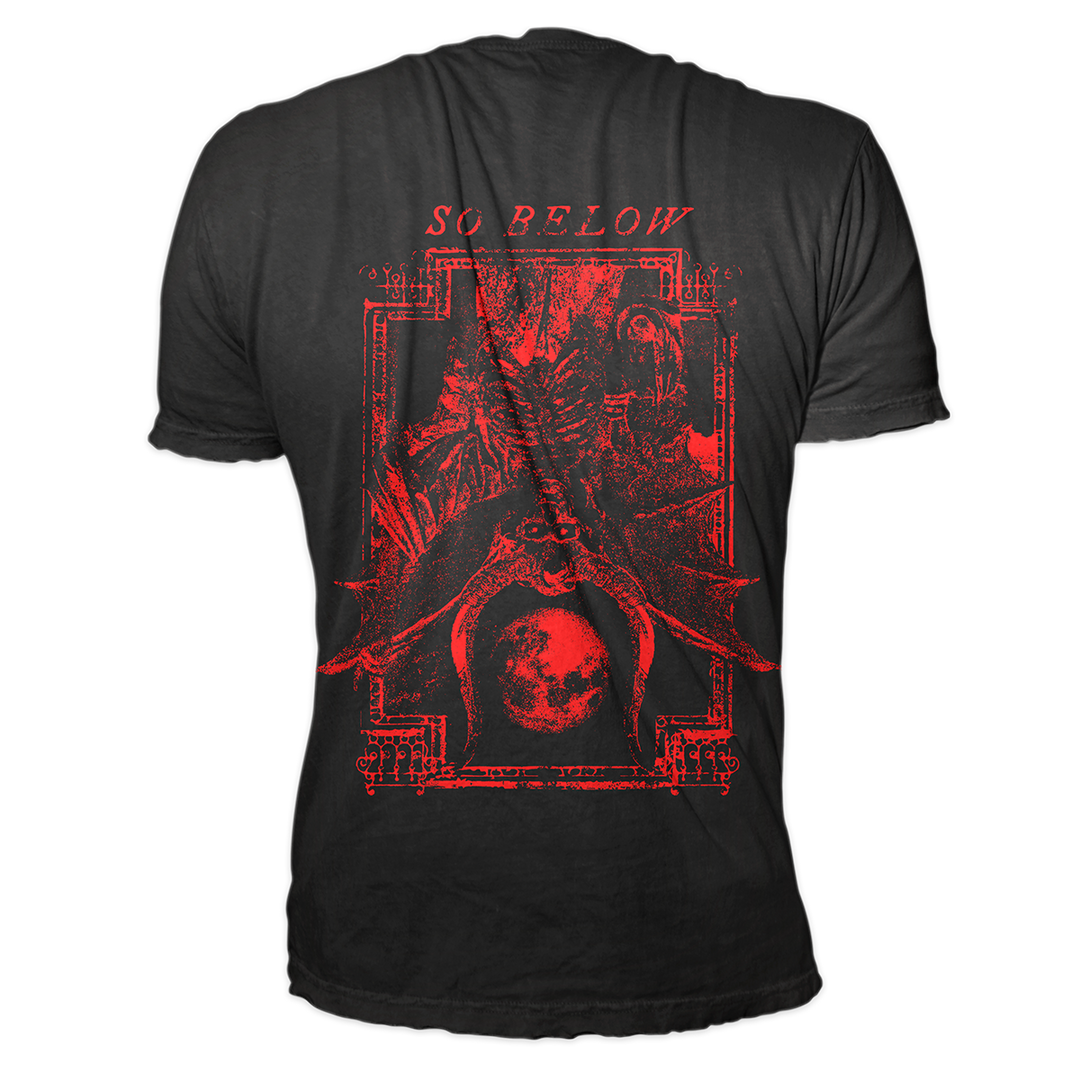 A classic black cotton tee with custom Blackcraft artwork on the front and back. 