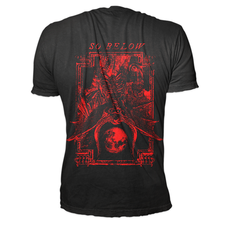 A classic black cotton tee with custom Blackcraft artwork on the front and back. 