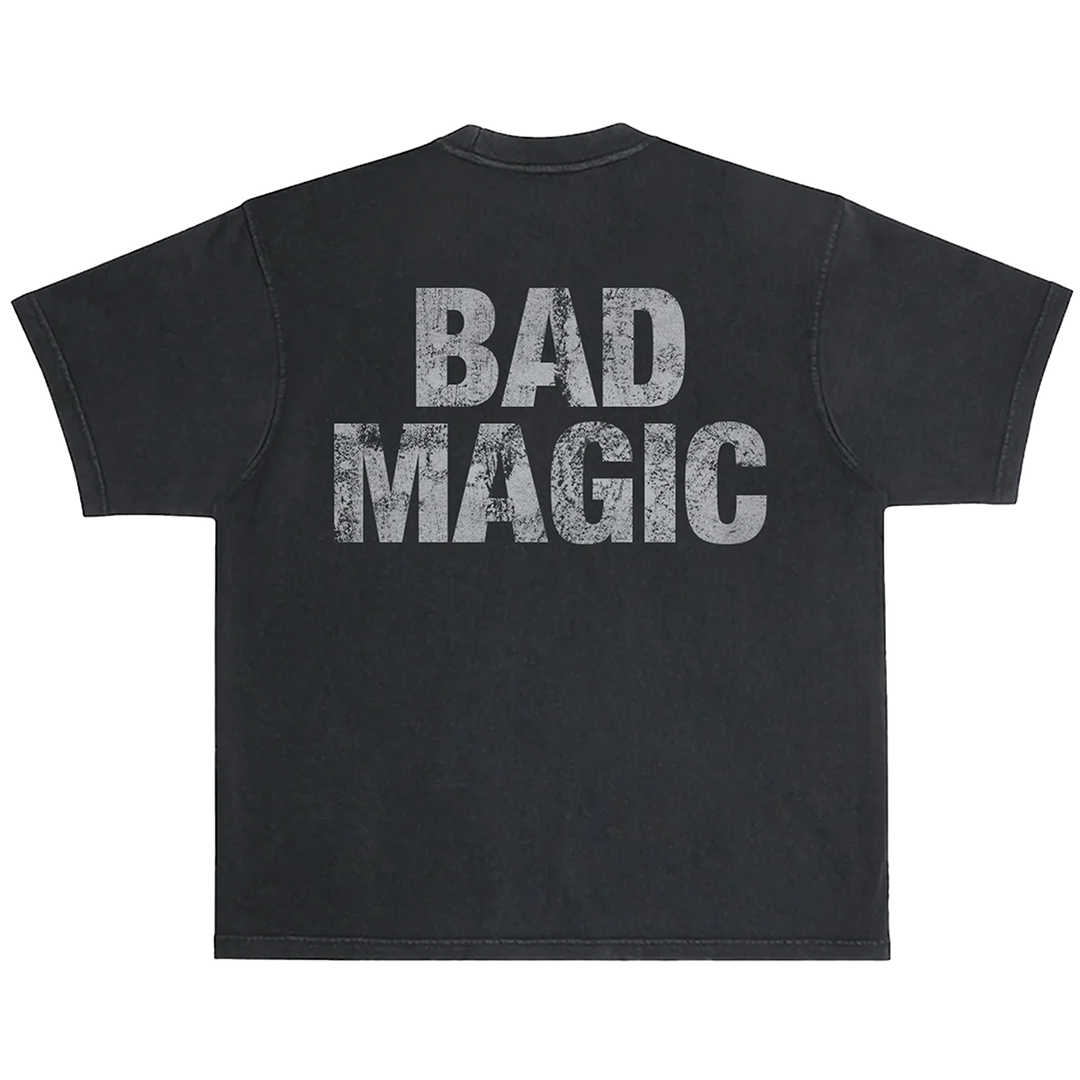 A classic black cotton tee with custom Motorhead x Blackcraft artwork on the front and back. 