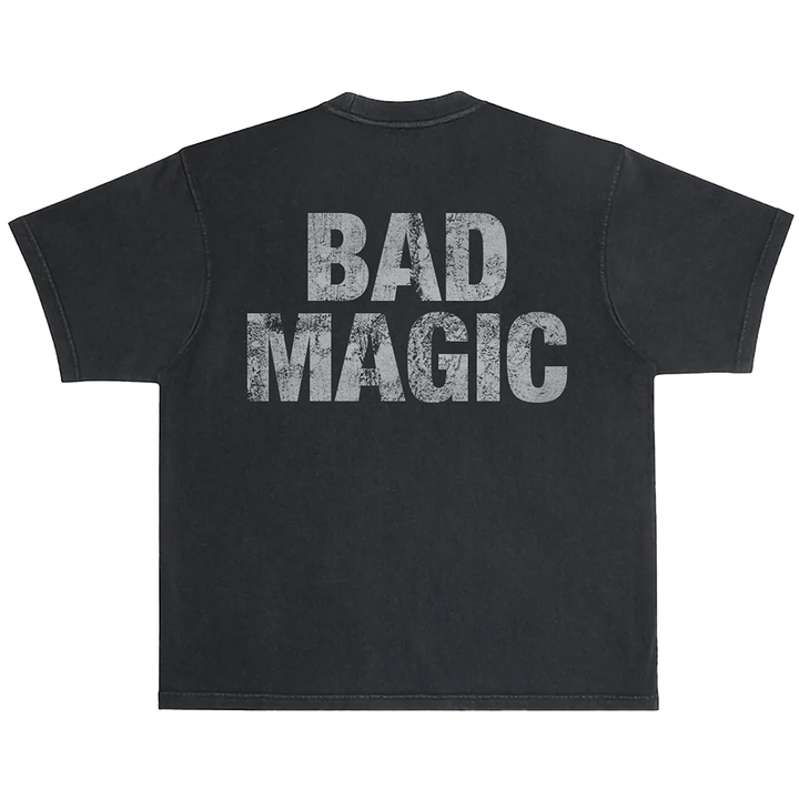 A classic black cotton tee with custom Motorhead x Blackcraft artwork on the front and back. 