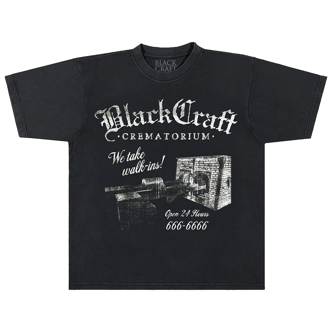 A classic cotton black tee with custom Blackcraft artwork on the front. 