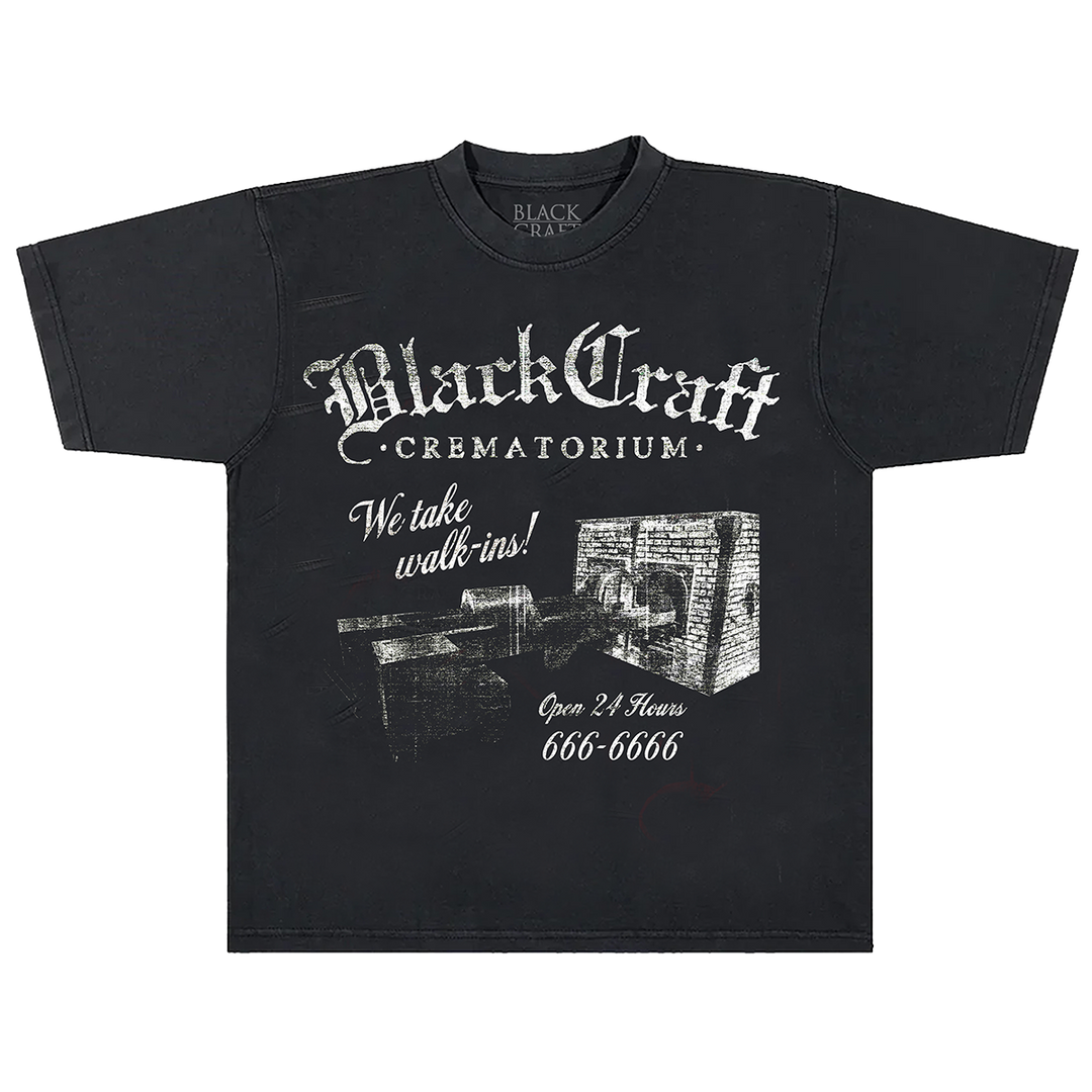 A classic cotton black tee with custom Blackcraft artwork on the front. 