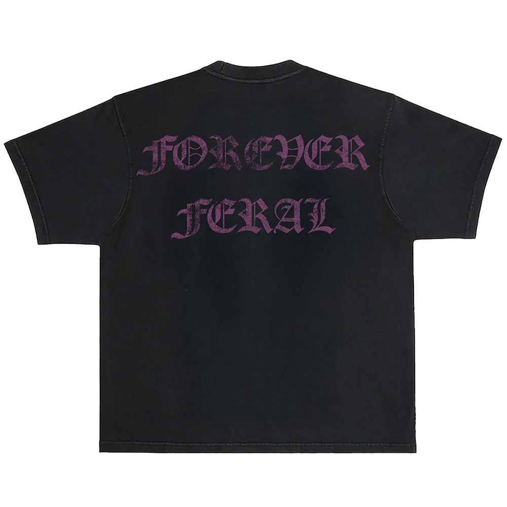 A classic heavyweight black cotton tee with custom Blackcraft artwork on the front and back. 