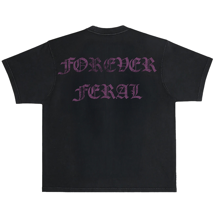 A classic heavyweight black cotton tee with custom Blackcraft artwork on the front and back. 