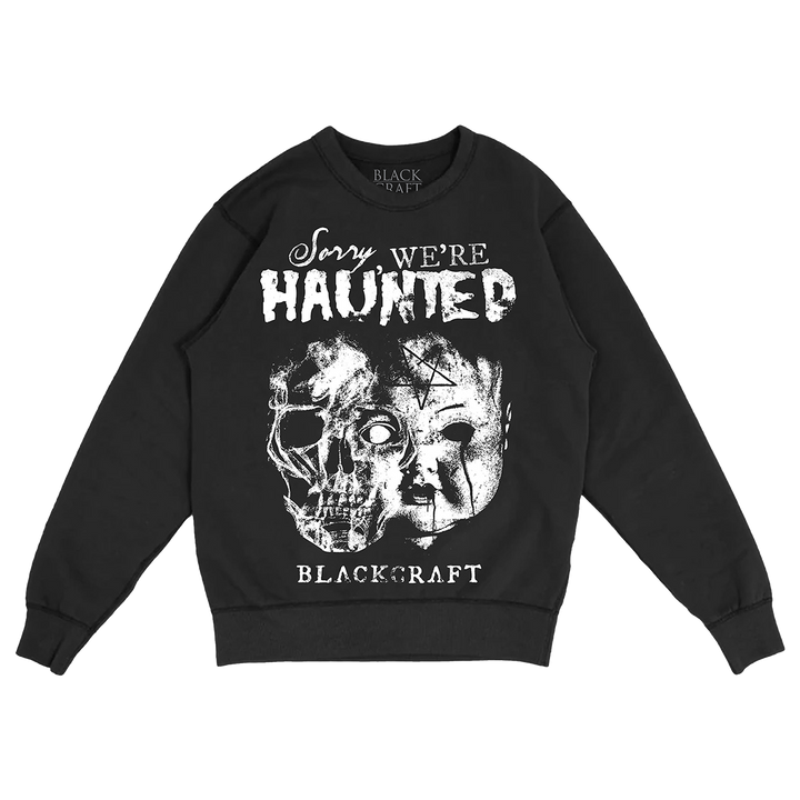 A classic black sweatshirt with custom Blackcraft artwork on the front. 