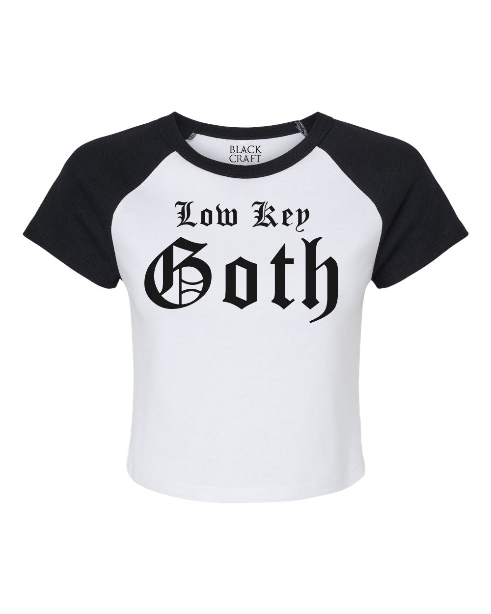 Low Key Goth Women's Micro Rib Raglan Baby Tee