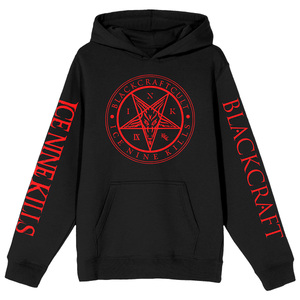 BLACKCRAFT Store - Blackcraft x INK - Red Pentagram Pullover Hoodie
