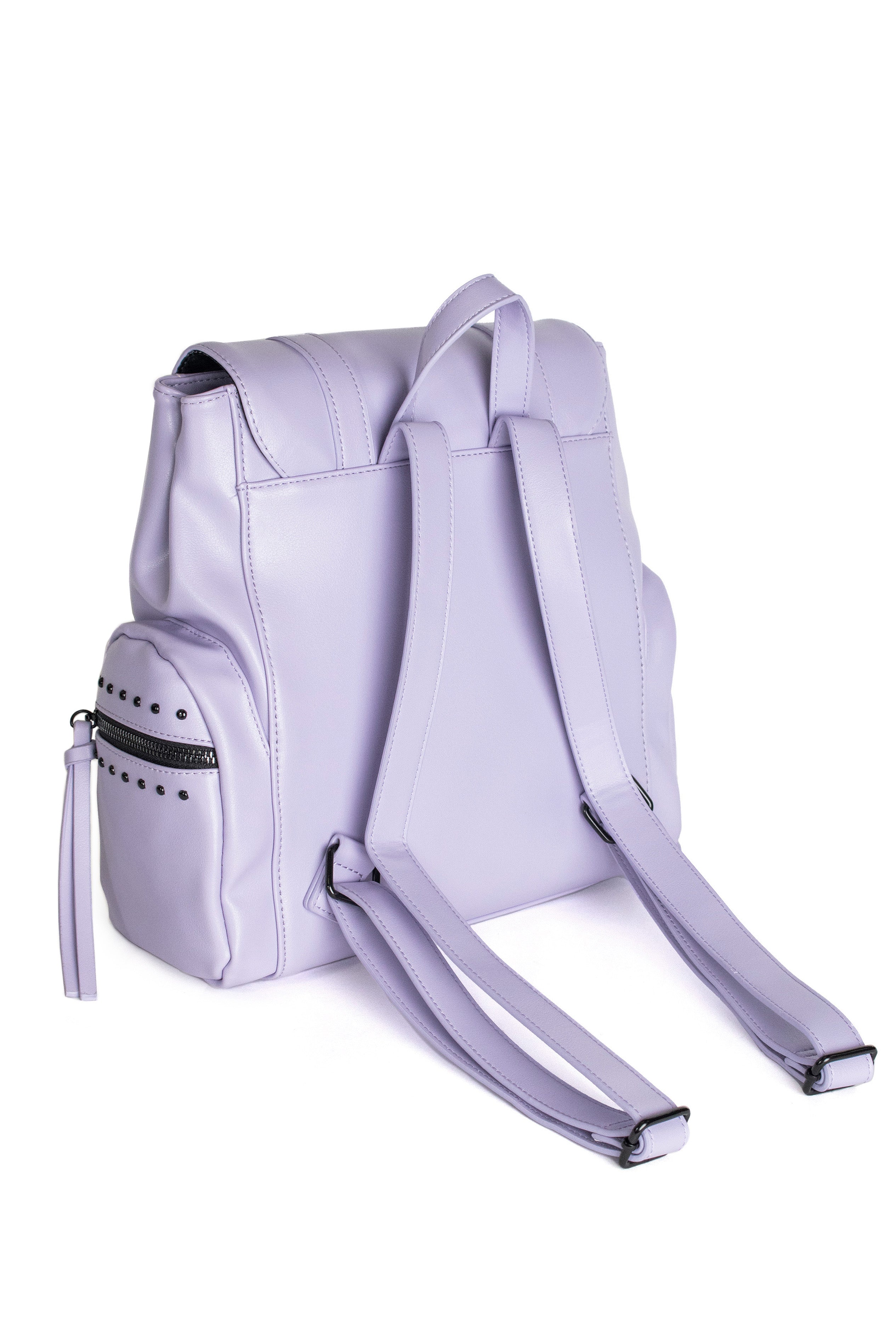 Purple Pentagram Messenger Backpack