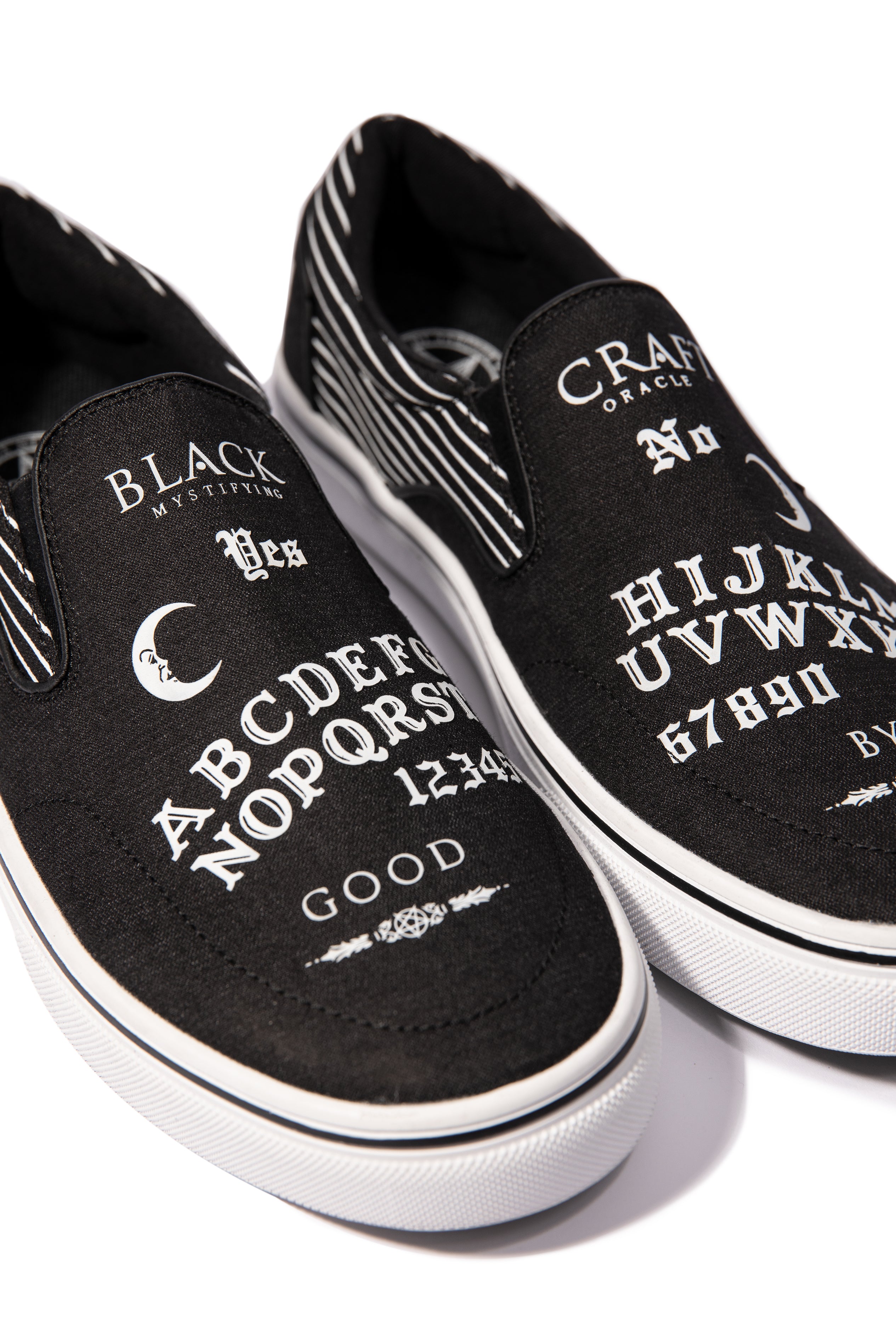 BLACKCRAFT Store - Ouija White Slip On Sneaker – Blackcraft